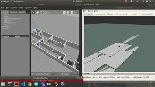 SLAM environment using gmapping package ROS [upl. by Fahland904]