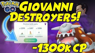 How to Beat Giovanni Shadow HEATRAN With a Team Below 1300cp in Pokemon GO [upl. by Ethbun]