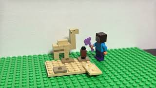 LEGO Minecraft Steves Desert Expedition Short Stop motion Animation [upl. by Adams]