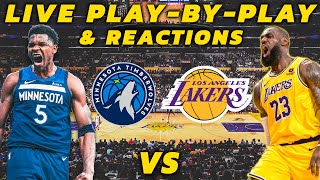 Minnesota Timberwolves vs Los Angeles Lakers  Live PlayByPlay amp Reactions [upl. by Paske]