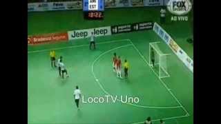 El mejor gol de la historia del futsal Falcao [upl. by Enoved]