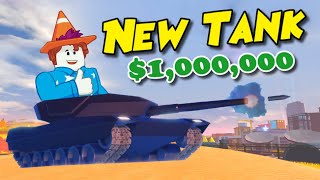 OMG Jailbreak TANKS are here New 1 Million Vehicle Roblox Jailbreak [upl. by Navada]