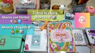 Ahorro con libritos 4° Ahorro chiquito 18° y Cierra la caja y ahorra 18°💖🎲🍀💰retosdeahorro [upl. by Eelanaj]