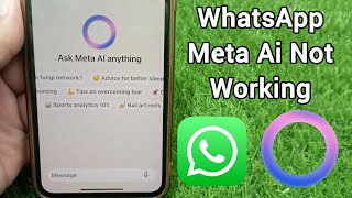 Meta Ai Not Working On WhatsApp iPhone How To Fix WhatsApp Meta Ai Not Working Problem [upl. by Eidde]