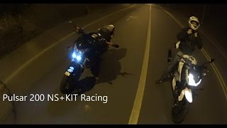 Pulsar 200 NS vs Kawasaki Z250 Drag Race [upl. by Naitsyrk]