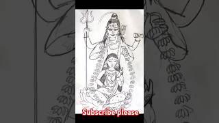 Sive Thakur and maa parvati drawing  sive parvati drawing [upl. by Cannon]