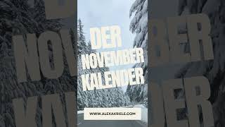 🍁 Der November Kalender – Dein täglicher Weg zu neuer Inspiration 🍂 [upl. by Savdeep]