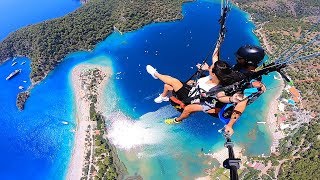 Paragliding in Ölüdeniz Fethiye Muğla Türkiye GoPro H7B [upl. by Nywde]