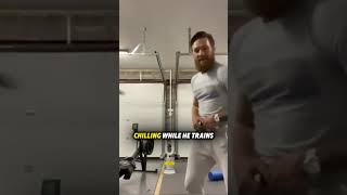 Conor McGregor THROWS POWER shots on pads training for Crawford matchup [upl. by Euqinotna]