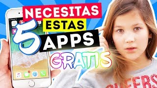 LAS 5 MEJORES APLICACIONES GRATIS QUE NECESITAS EN TU MOVIL  Android y iPhone  Daniela Golubeva [upl. by Aidahs]