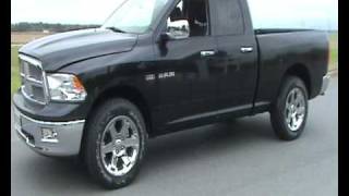 Dodge RAM 1500 HEMI quad cab LARAMIE 2009 noir 371248 [upl. by Annoyk]