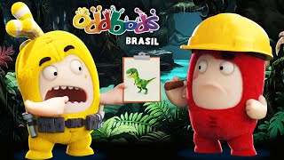 Oddbods  Parque Dos Dinossauros  Desenho Infantil  Oddbods Brasil [upl. by Etteyniv]