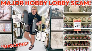 HOBBY LOBBY IS SCAMMING PEOPLE HERES THE TRUTH 🔍 SHOCKING  75 Off Clearance Decor Finds [upl. by Eelyma713]