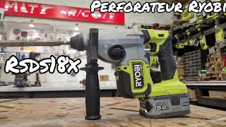 RYOBI HP Perforateur RSDS18X  Tests et présentation [upl. by Gniw495]