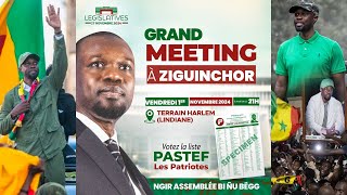 🛑 DIRECT  ZIGUINCHOR  Urgent 🚨 GRAND MEETING DE OUSMANE SONKO AU TERRAIN HARLEM LINDIANE [upl. by Yrek]