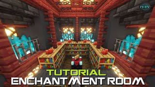 Minecraft ENCHANTING ROOM DESIGN  TUTORIAL EASY [upl. by Annamaria]