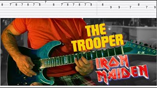 Iron Maiden THE TROOPER TAB Nasıl Çalınır [upl. by Ecila22]