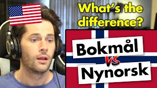 American Reacts to Bokmål vs Nynorsk [upl. by Eornom71]