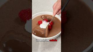 Insanely low calorie chocolate protein mousse 41g protein 🤯 weightloss recipe healthyeating [upl. by Lenni]