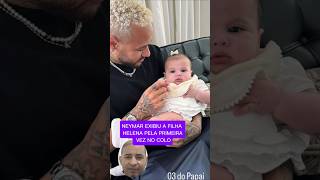 Neymar segura a filha helena pela primeira vez [upl. by Eidok]