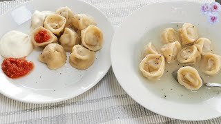 SUB Original russische Pelmeni Rezept mit super Teig  Пельмени домашние [upl. by Mcleod]