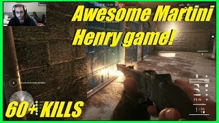 Awesome Martini Henry gameplay  Best Scout rifle in game 60 KILLS  Battlefield 1 [upl. by Helban]