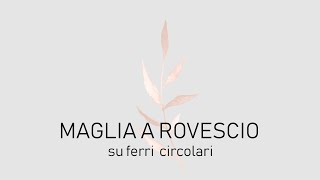 MAGLIA A ROVESCIO SU FERRI CIRCOLARI [upl. by Dylane]