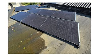 10 Bifaciale zonnepanelen 440wp op een platdak monteren [upl. by Darleen72]