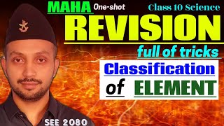 Classification Of Elements Maha Revision  SEE 2080 preparation  Class 10 Science in Nepali [upl. by Remington]