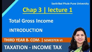 How to calculate Gross total income  Tax Liability Introduction taxaccounting tybcomsem6 [upl. by Terra]