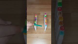 Fast Moving Beads and Colored Pencils in Reverse and Back [upl. by Tu]