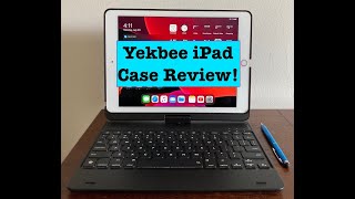 YEKBEE TYPECASE iPad Keyboard Case Review Rotatable Bluetooth amp Backlit [upl. by Sedinoel]