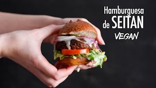 Hamburguesa de Seitan Clásica VEGAN [upl. by Ardnajela]