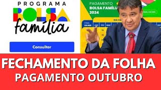 FOLHA DE PAGAMETO BOLSA FAMÍLIA MES DE OUTUBRO LIBERADO VALOR [upl. by Eitra778]