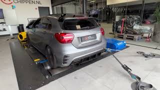 Mercedes Benz A45 AMG W176 stage 2 tuning decat downpipe and BMC sports air filter [upl. by Manson]