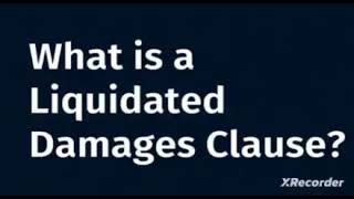 concept of liquidated damages  liquidated damages in contract law  liquidated damages in contracts [upl. by Yroger]