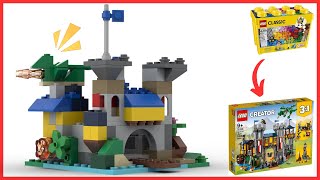 How to Build  Medieval Castle 31120 with Lego Classic 10698 [upl. by Aloysia584]