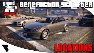 Benefactor Schafter Location GTA Online 2018 [upl. by Einatsed]