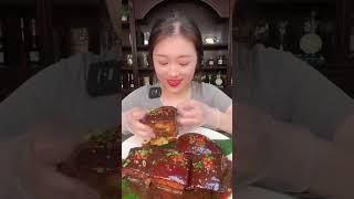 ASMR CHINESE FOOD MUKBANG SOFT PORK BELLY shorts shortvideo [upl. by Chen594]