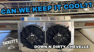 ColdCase Radiator Install  Down N Dirty 64 Chevelle Build [upl. by Hilleary]