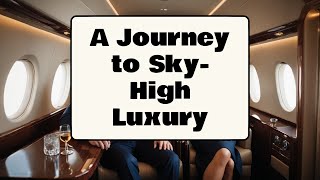 A Journey to Sky High Luxury luxurytravel privatejet firstclass travelgoals jetsetter [upl. by Schuh]