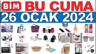 BİM BU CUMA ✔ BİM 26 OCAK 2024 KATALOĞU ✔ AKTÜEL ÜRÜNLER ✔ RESMİ KATALOG [upl. by Biel]