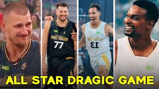 Luka Dončić and Nikola Jokić vs Steve Nash and Chris Bosh at Goran Dragić Farewell All Star Game [upl. by Marv768]