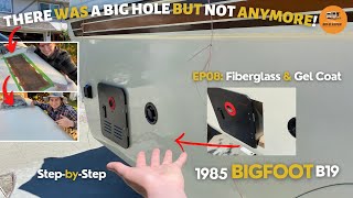 Fiberglass Large Openings amp Gelcoat matching on a Budget StepbyStep DIY on your RV Camper Trailer [upl. by Cicely896]