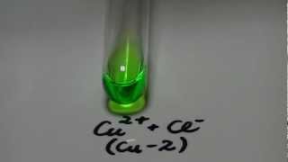 Cu2銅イオンと濃塩酸の反応Cu2 ＋ Cl copper ion and chloride ionMTS [upl. by Notecnirp]