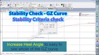 Create Loading Condition  Check Stability  GZ Curve for vessel with SACS Stability [upl. by Nnailuj]