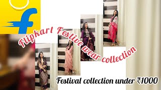 Huge Flipkart festive collection  Festival Kurta Set Haul  Under ₹1000  Priyanka Dhoundiyal [upl. by Nottage]