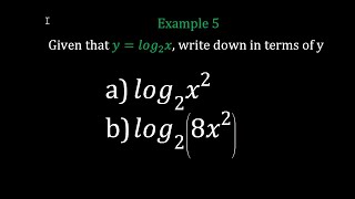 Logarithmic Expressions Example 5 [upl. by Esoj]