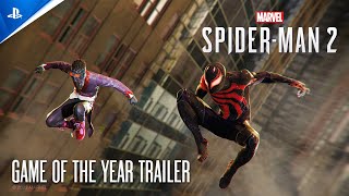 Marvel’s SpiderMan 2  Game of the Year Trailer I PS5 Games [upl. by Anila504]