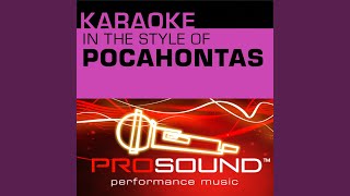 Mine Mine Mine Karaoke Instrumental Track In the style of Pocahontas [upl. by Arlina819]